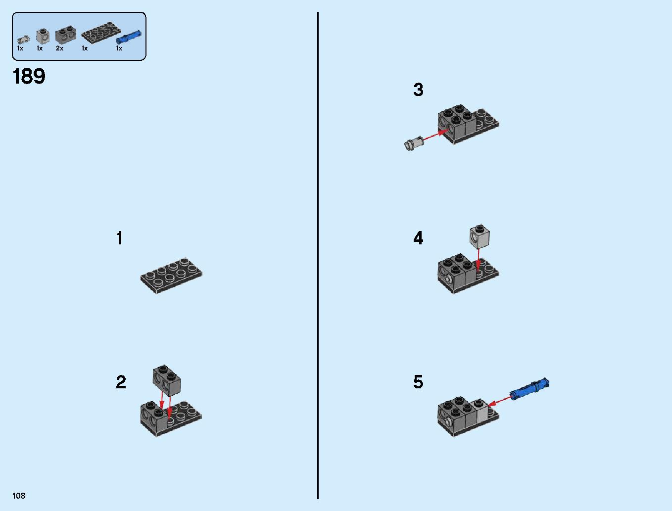Firstbourne 70653 LEGO information LEGO instructions 108 page