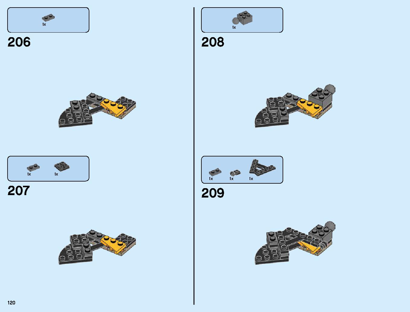 伝説のエレメントドラゴン：メリュジーナ 70653 レゴの商品情報 レゴの説明書・組立方法 120 page