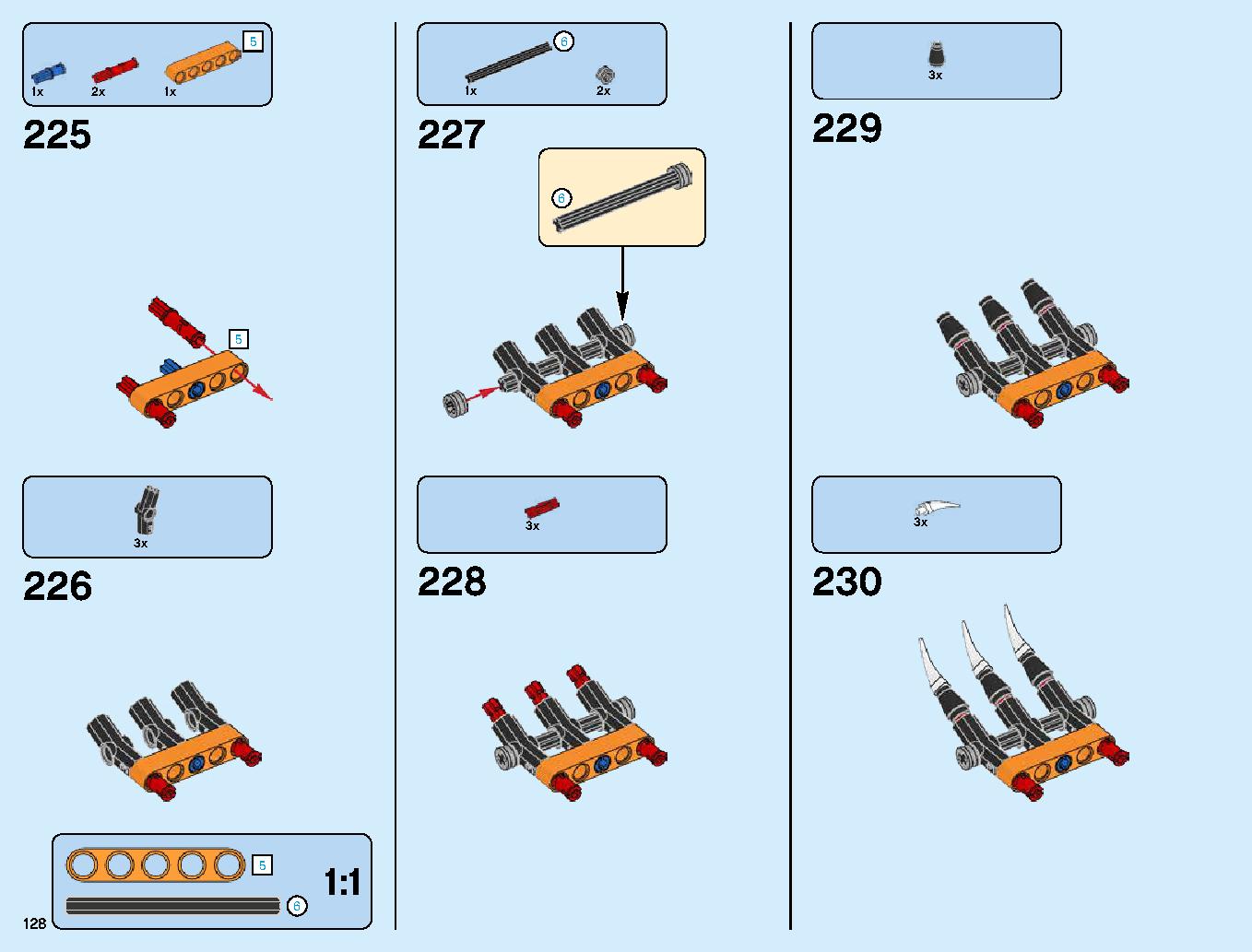 ハンティング・デスストライカー 70654 レゴの商品情報 レゴの説明書・組立方法 128 page