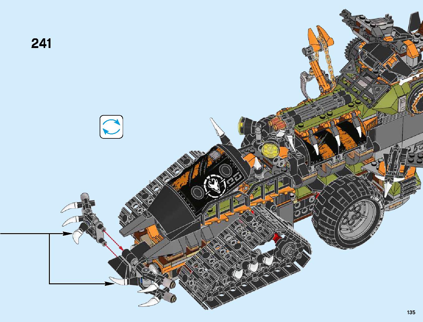 Dieselnaut 70654 LEGO information LEGO instructions 135 page