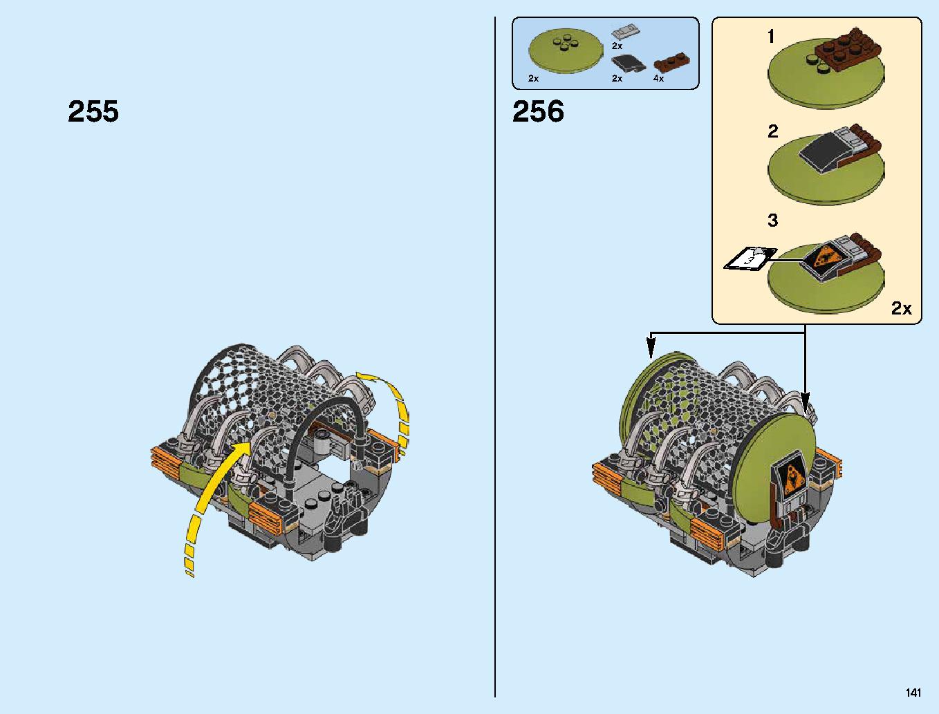 ハンティング・デスストライカー 70654 レゴの商品情報 レゴの説明書・組立方法 141 page