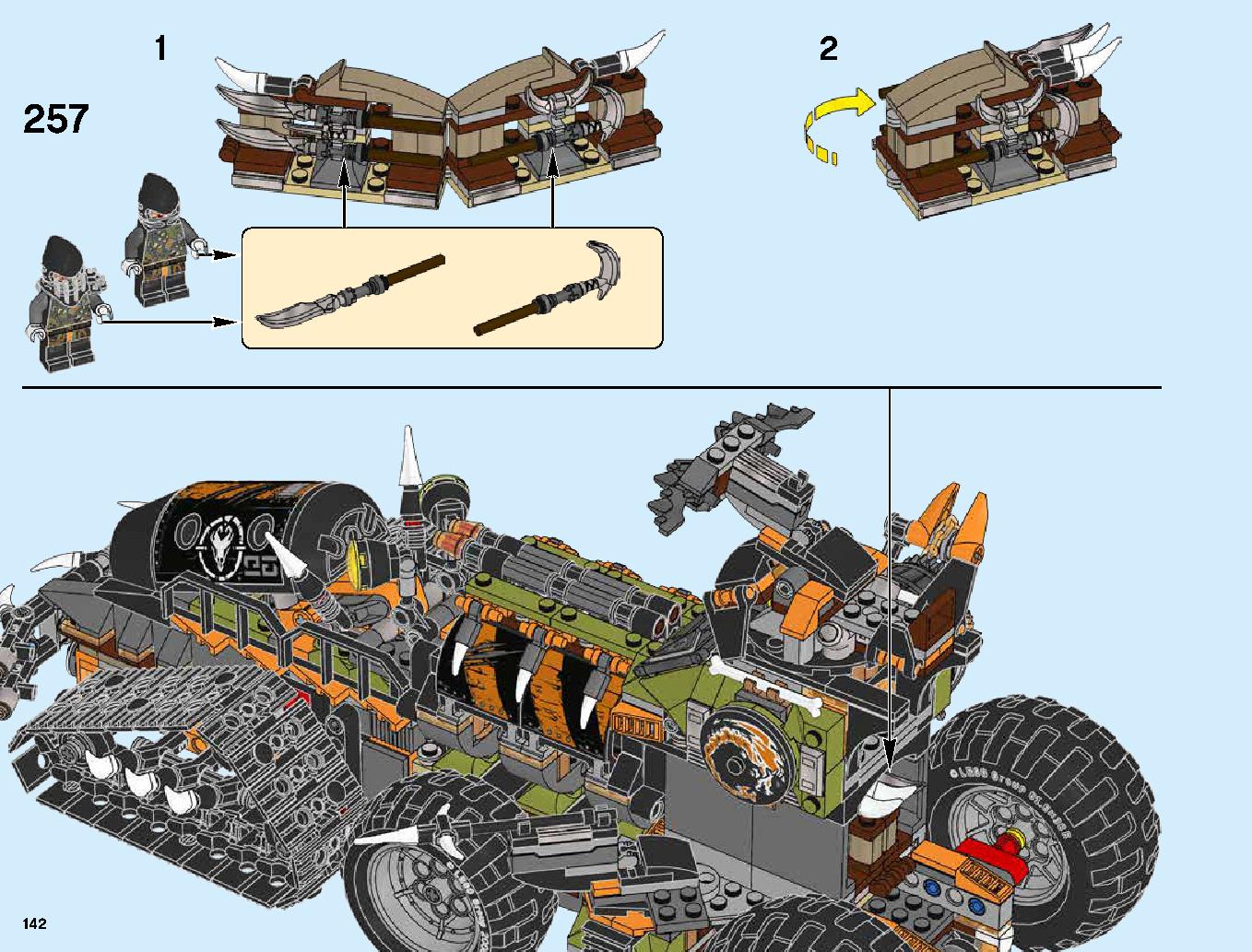 Dieselnaut 70654 LEGO information LEGO instructions 142 page