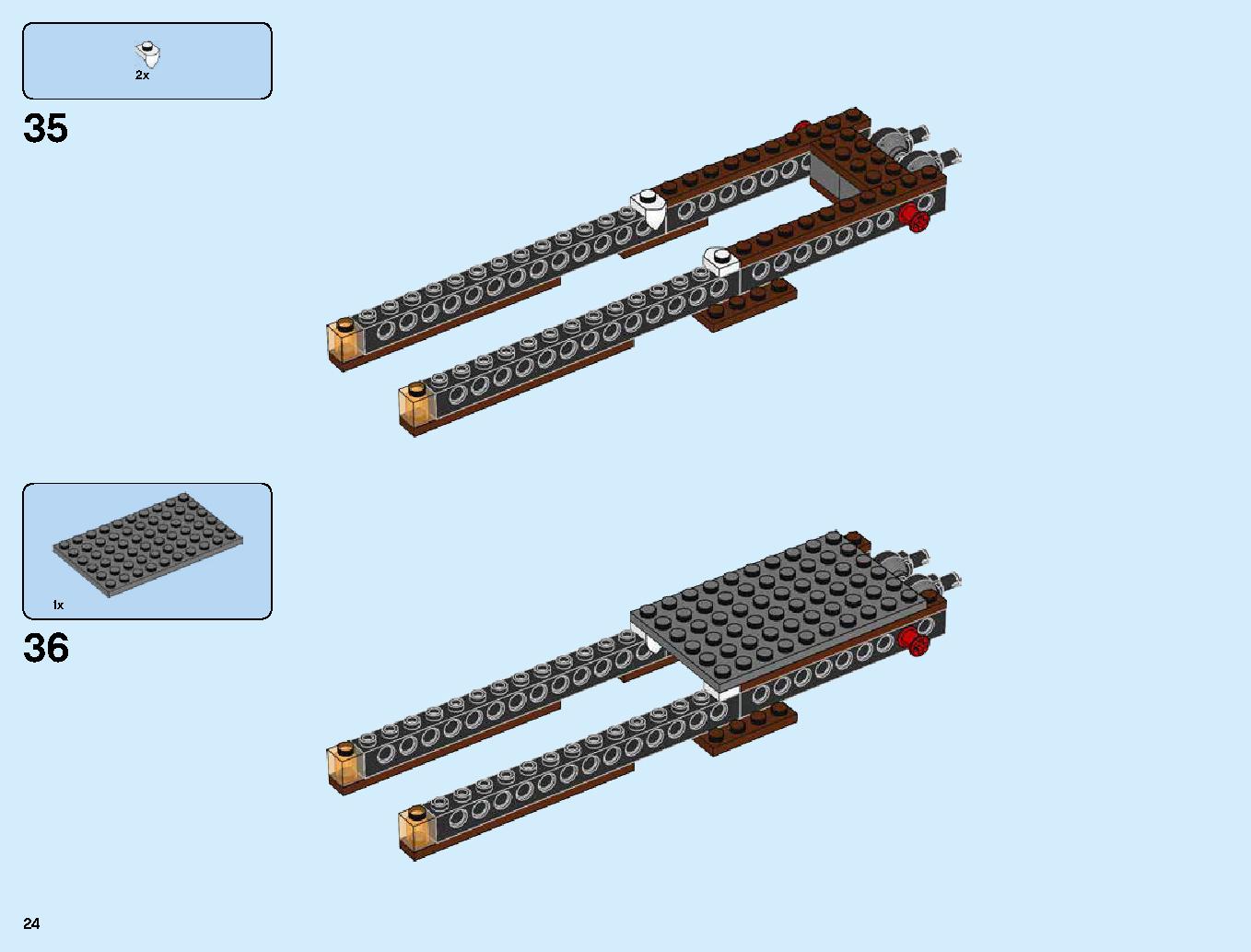 ハンティング・デスストライカー 70654 レゴの商品情報 レゴの説明書・組立方法 24 page