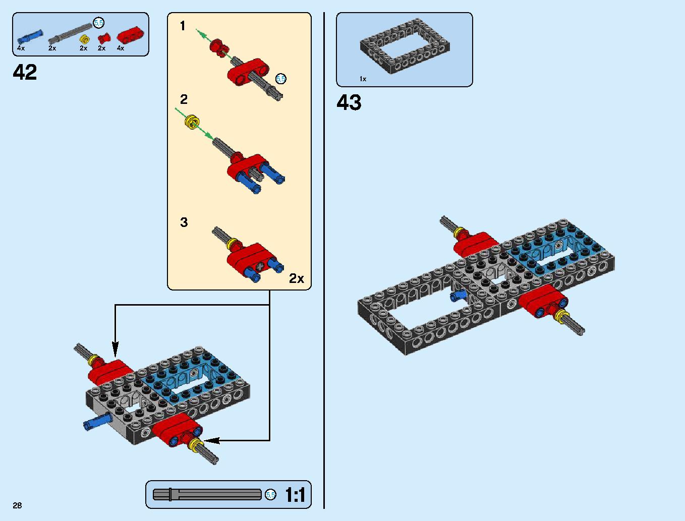 ハンティング・デスストライカー 70654 レゴの商品情報 レゴの説明書・組立方法 28 page