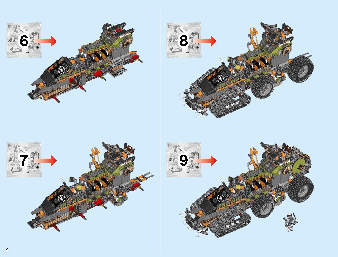 ハンティング・デスストライカー 70654 レゴの商品情報 レゴの説明書・組立方法 4 page