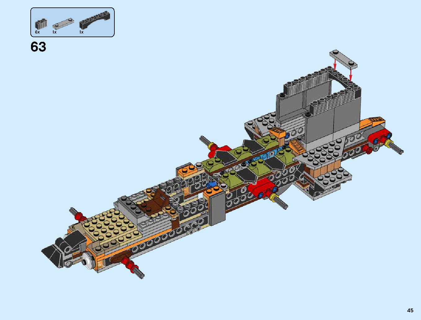 ハンティング・デスストライカー 70654 レゴの商品情報 レゴの説明書・組立方法 45 page