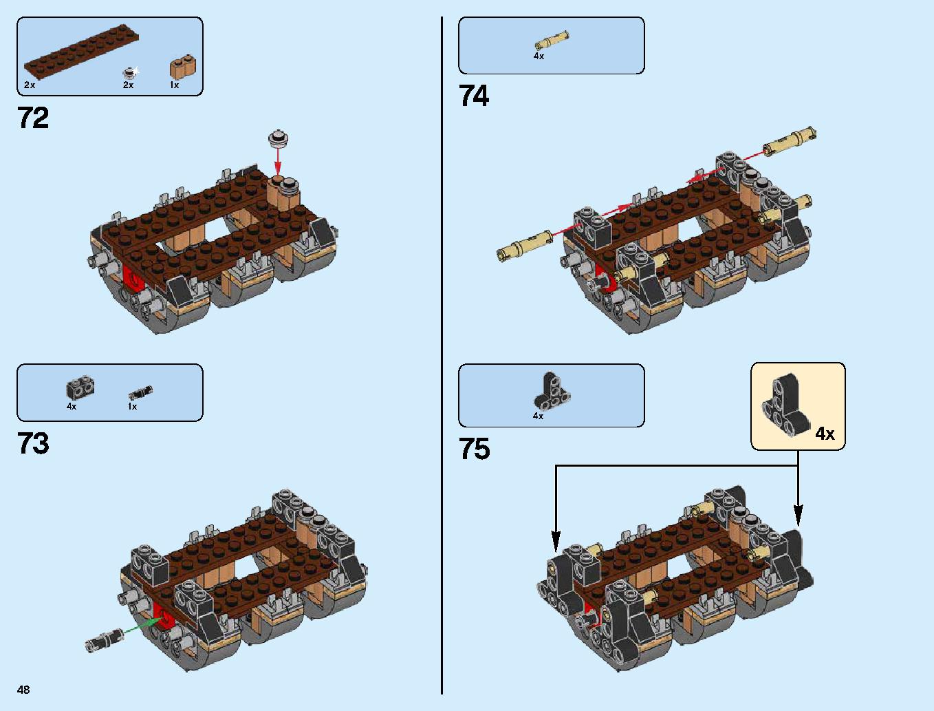 ハンティング・デスストライカー 70654 レゴの商品情報 レゴの説明書・組立方法 48 page