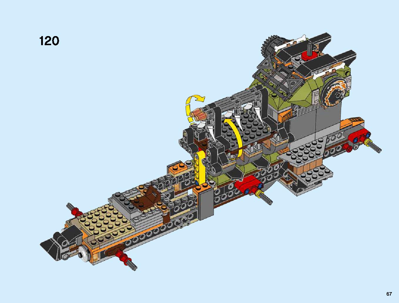 ハンティング・デスストライカー 70654 レゴの商品情報 レゴの説明書・組立方法 67 page