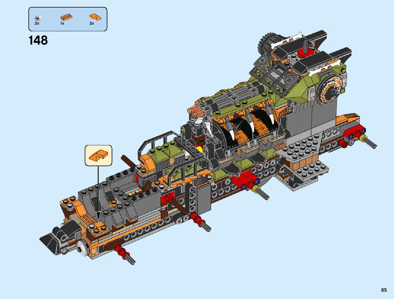 ハンティング・デスストライカー 70654 レゴの商品情報 レゴの説明書・組立方法 85 page