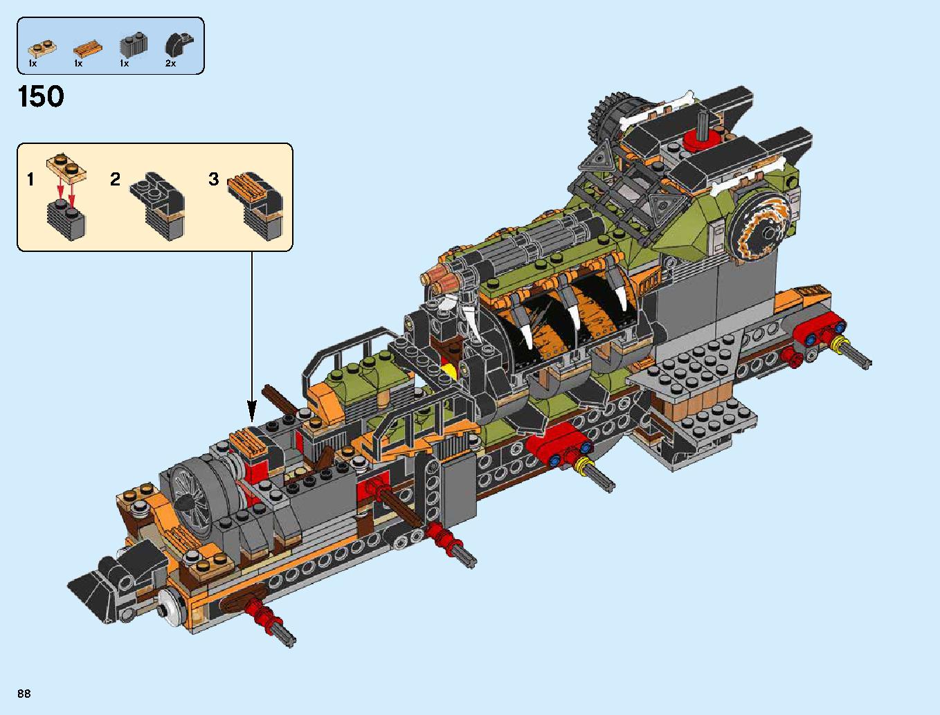 ハンティング・デスストライカー 70654 レゴの商品情報 レゴの説明書・組立方法 88 page