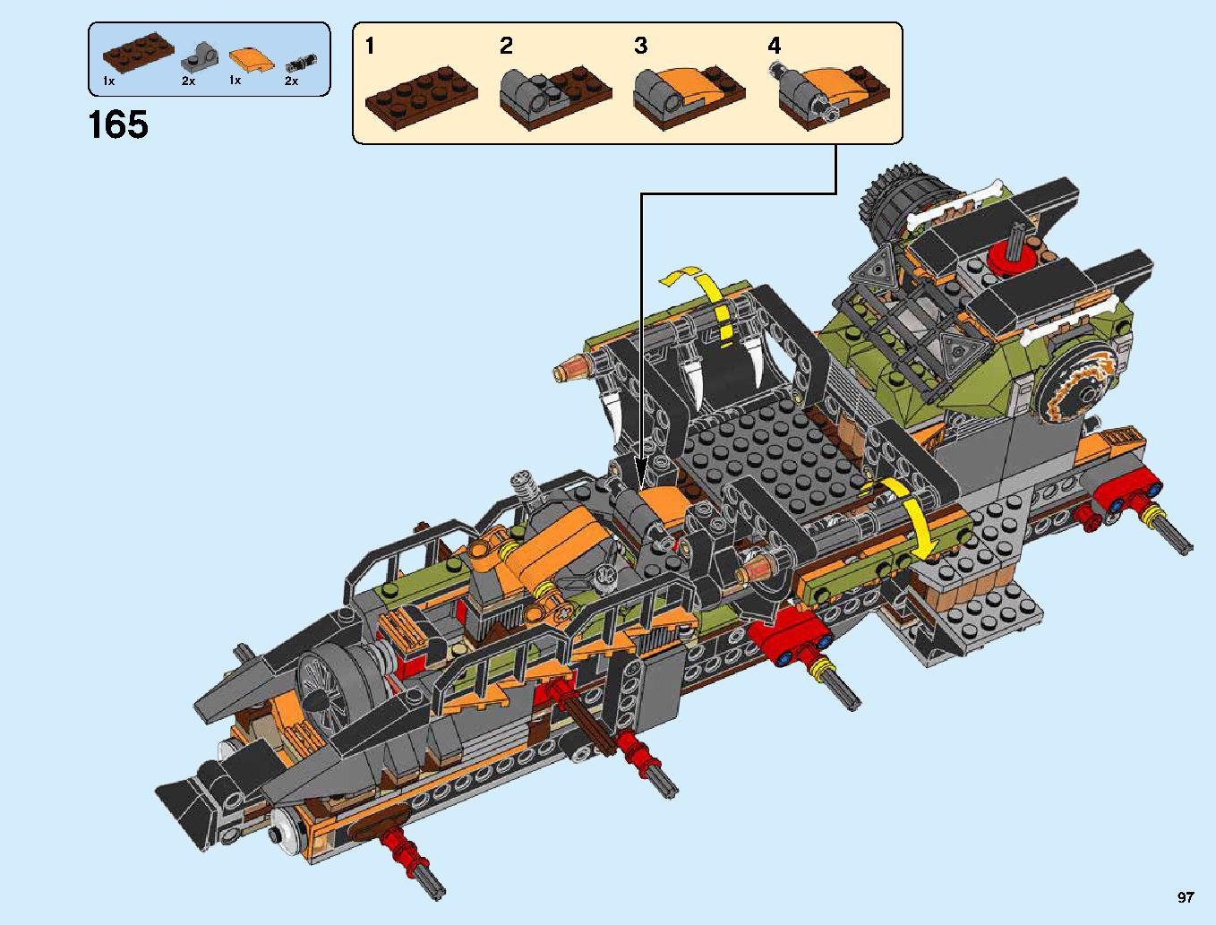ハンティング・デスストライカー 70654 レゴの商品情報 レゴの説明書・組立方法 97 page
