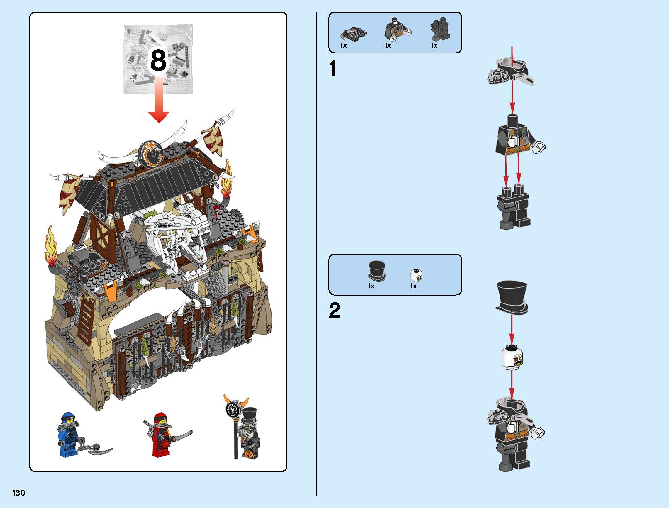 Dragon Pit 70655 LEGO information LEGO instructions 130 page