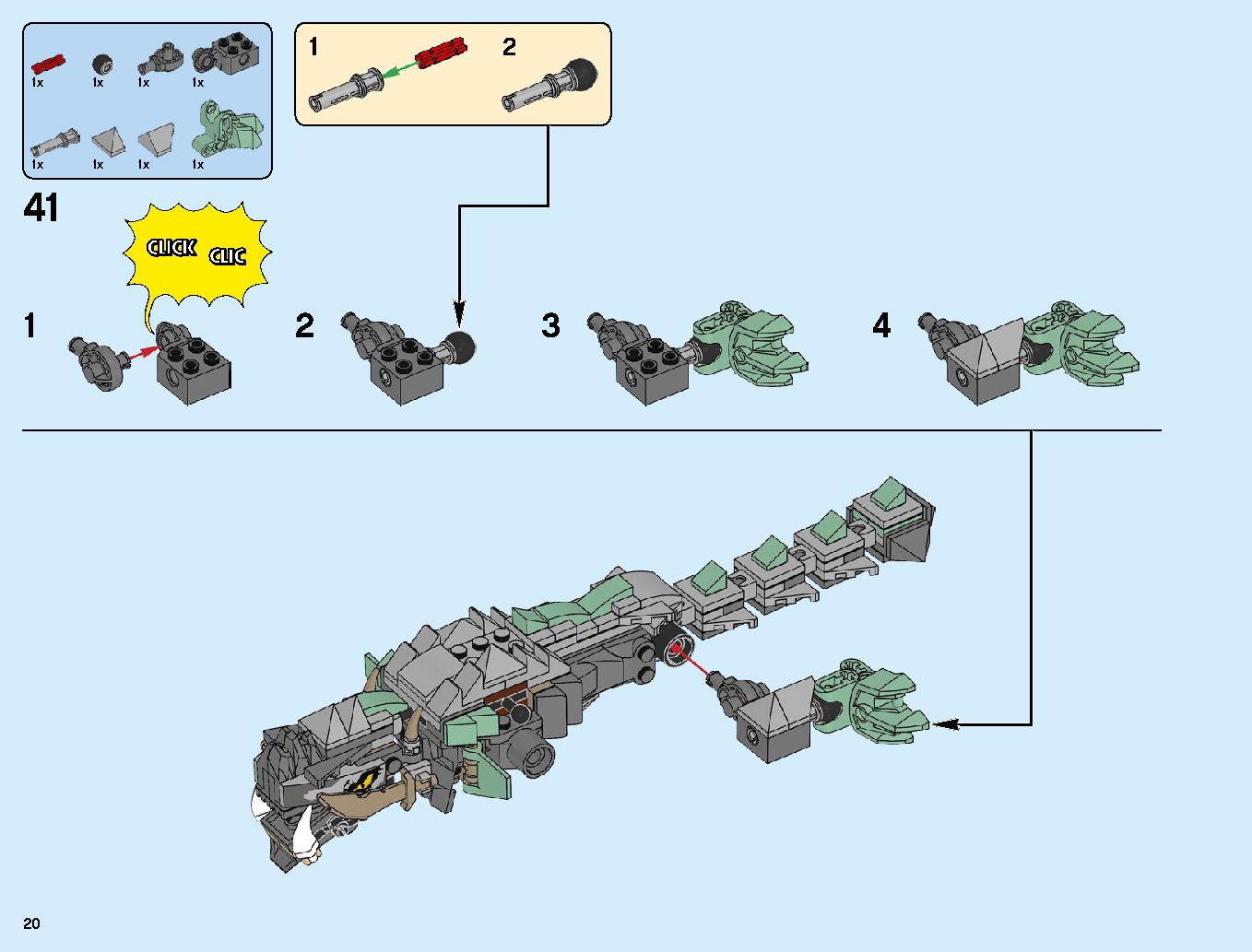 Dragon Pit 70655 LEGO information LEGO instructions 20 page
