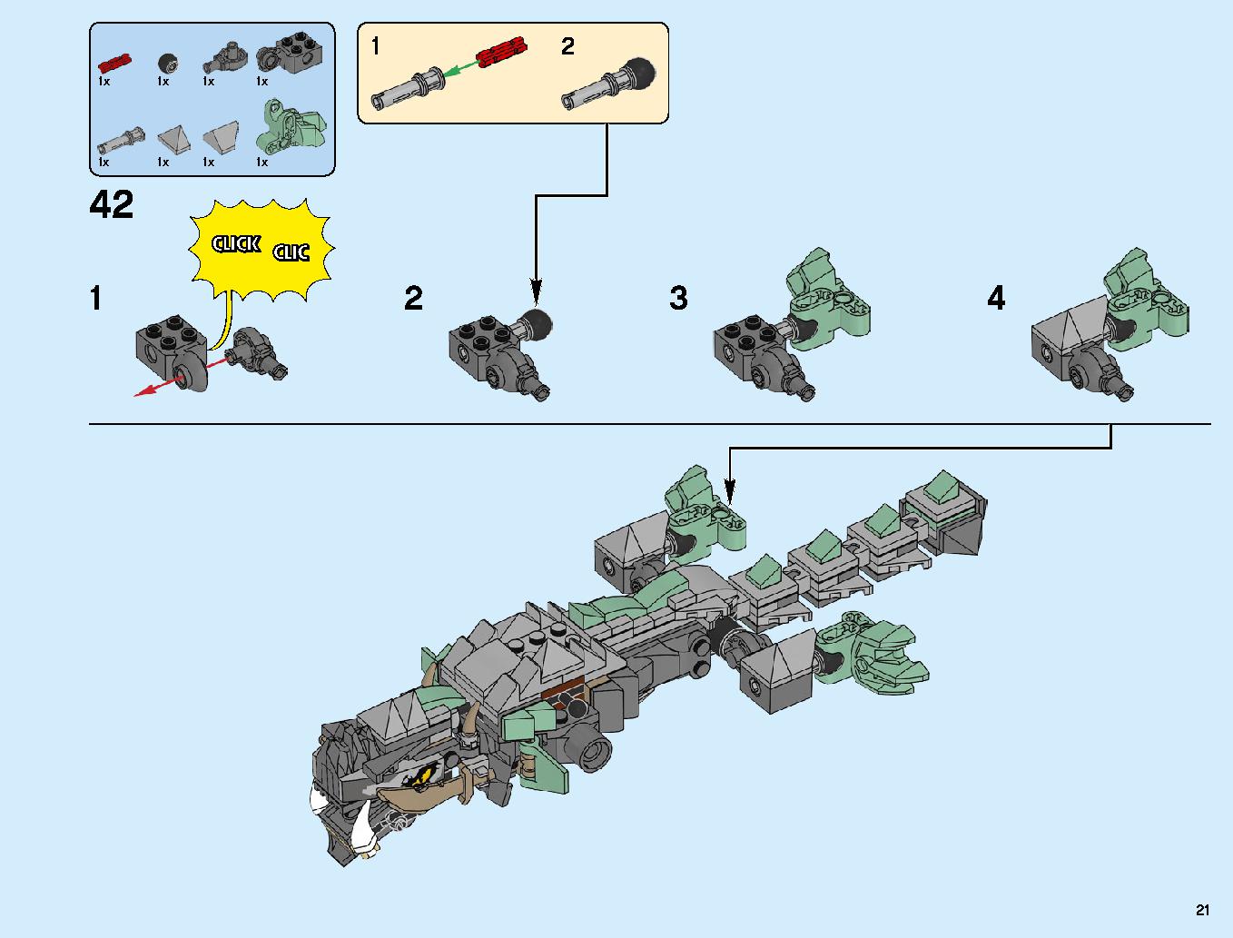 Dragon Pit 70655 LEGO information LEGO instructions 21 page