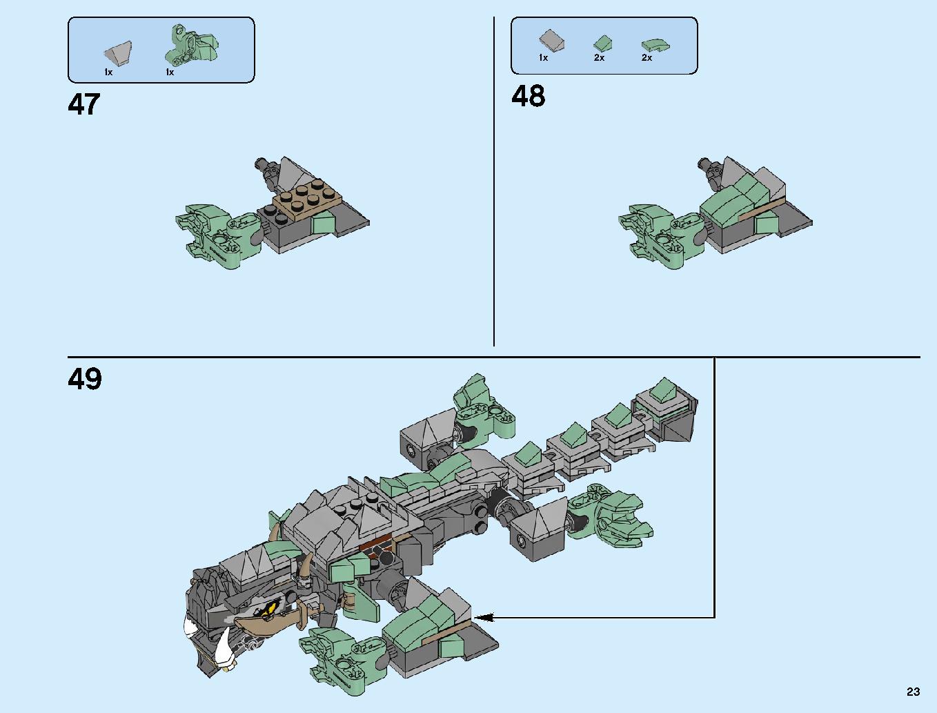 Dragon Pit 70655 LEGO information LEGO instructions 23 page