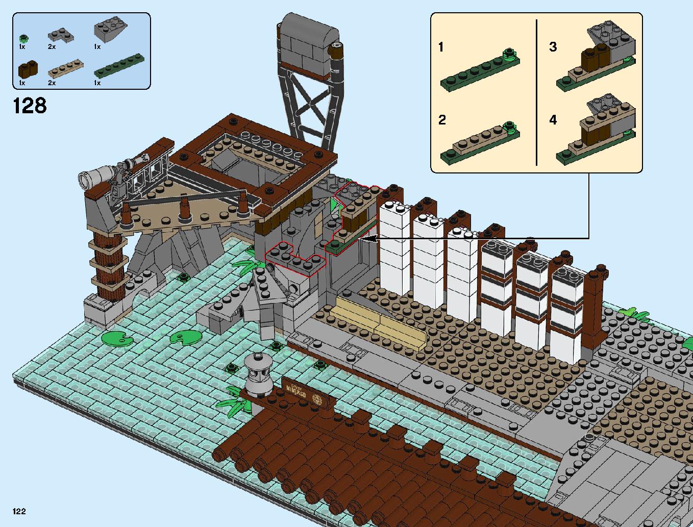 Ninjago City Docks 70657 LEGO information LEGO instructions 122 page