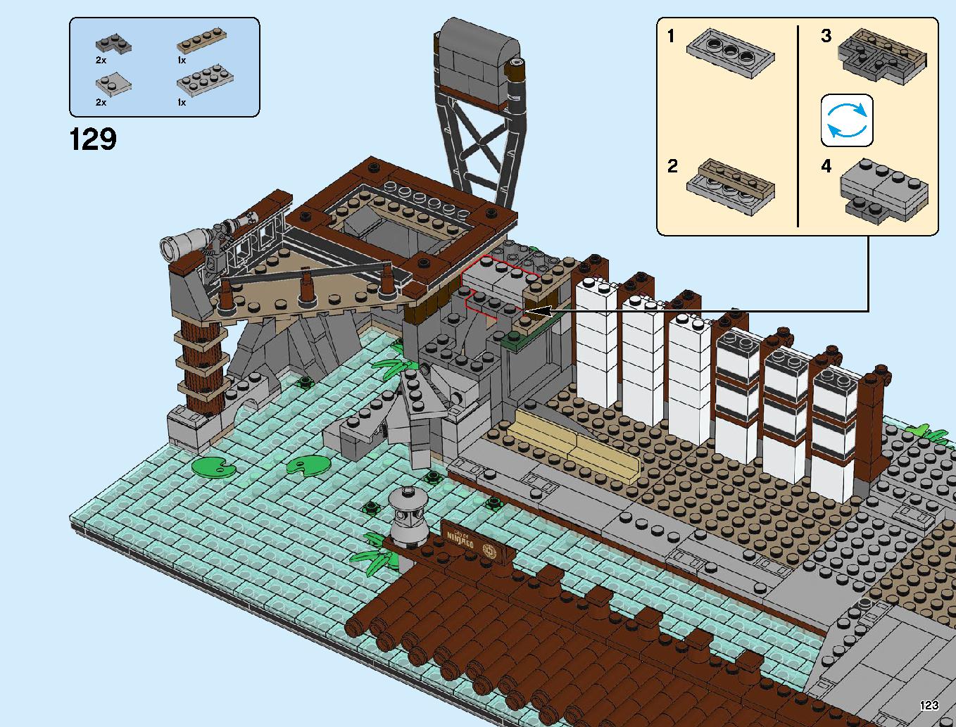Ninjago City Docks 70657 LEGO information LEGO instructions 123 page