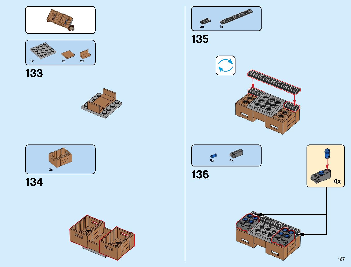 ニンジャゴーシティ・ポートパーク 70657 レゴの商品情報 レゴの説明書・組立方法 127 page