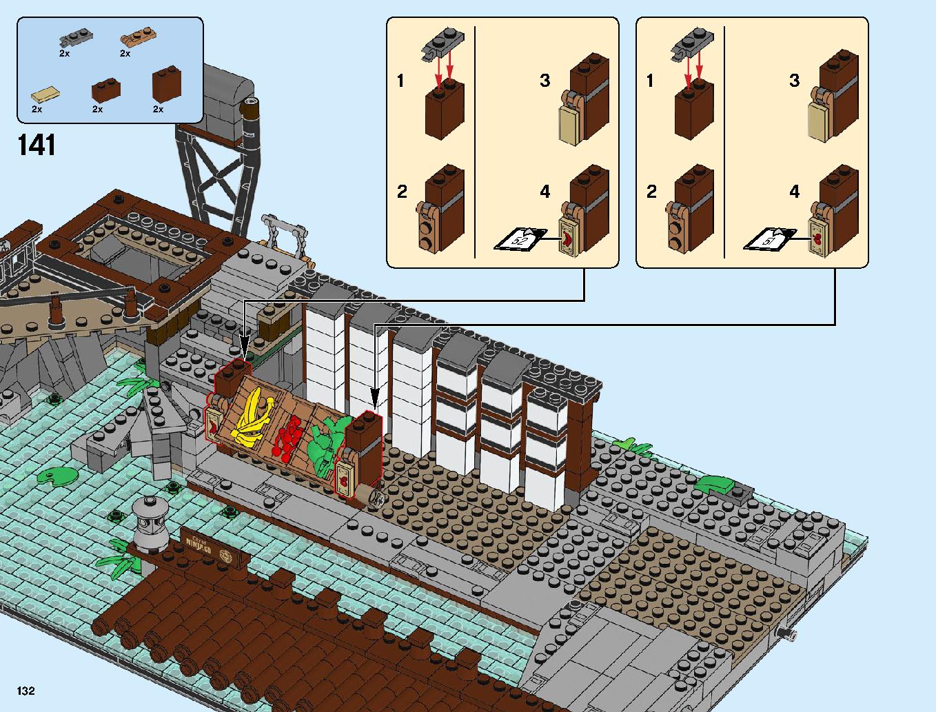 Ninjago City Docks 70657 LEGO information LEGO instructions 132 page