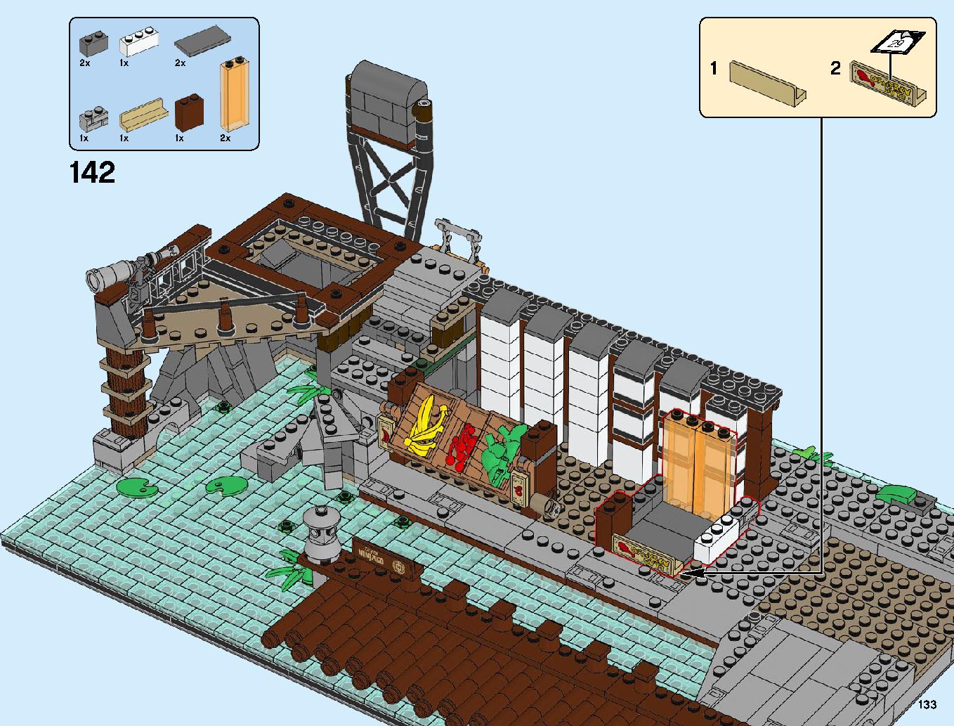Ninjago City Docks 70657 LEGO information LEGO instructions 133 page