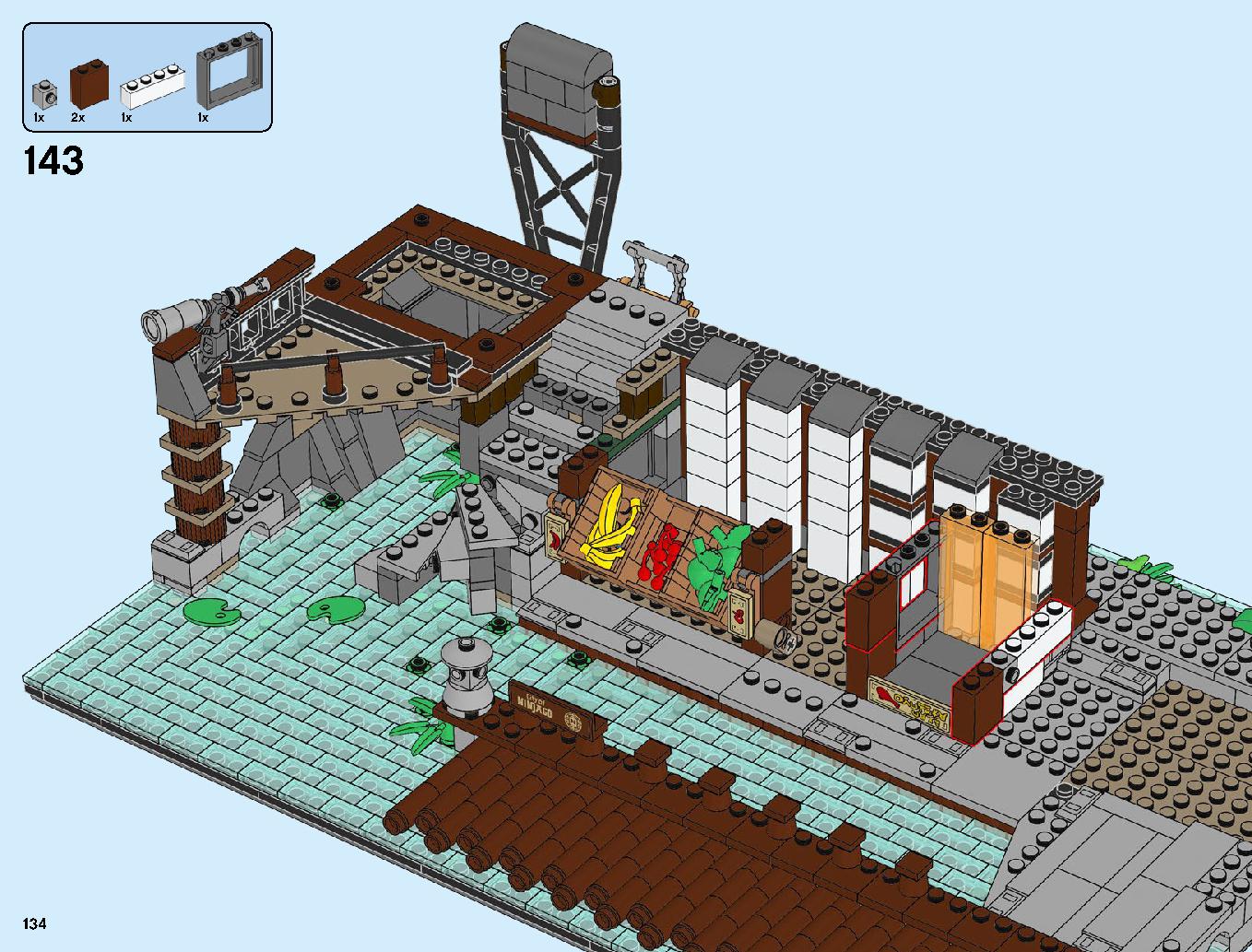 Ninjago City Docks 70657 LEGO information LEGO instructions 134 page