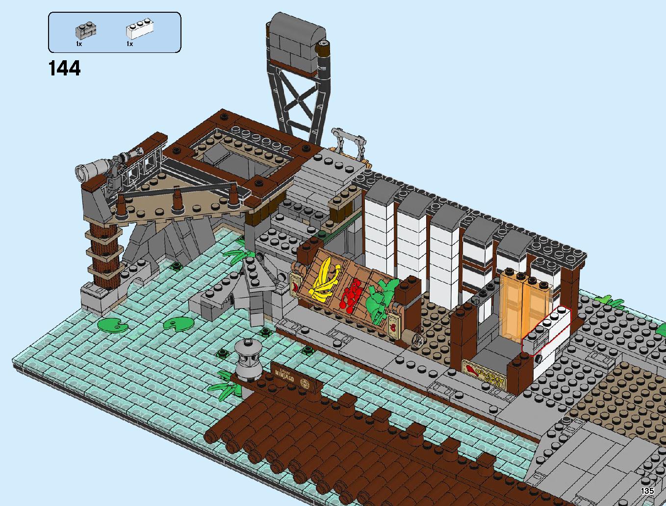 Ninjago City Docks 70657 LEGO information LEGO instructions 135 page