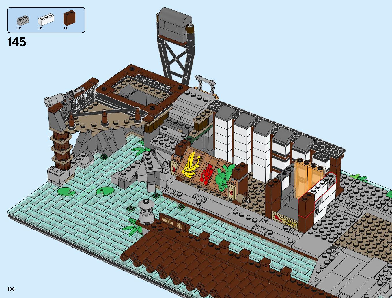 Ninjago City Docks 70657 LEGO information LEGO instructions 136 page