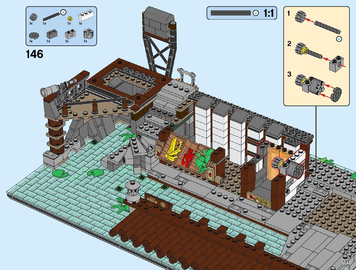 Ninjago City Docks 70657 LEGO information LEGO instructions 137 page