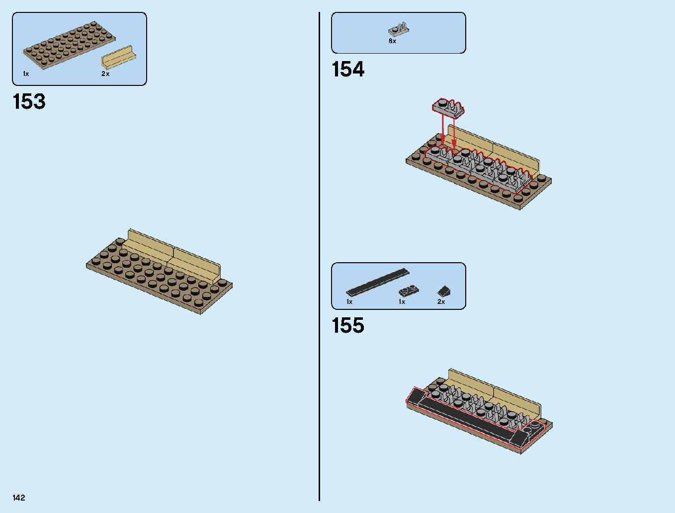 ニンジャゴーシティ・ポートパーク 70657 レゴの商品情報 レゴの説明書・組立方法 142 page