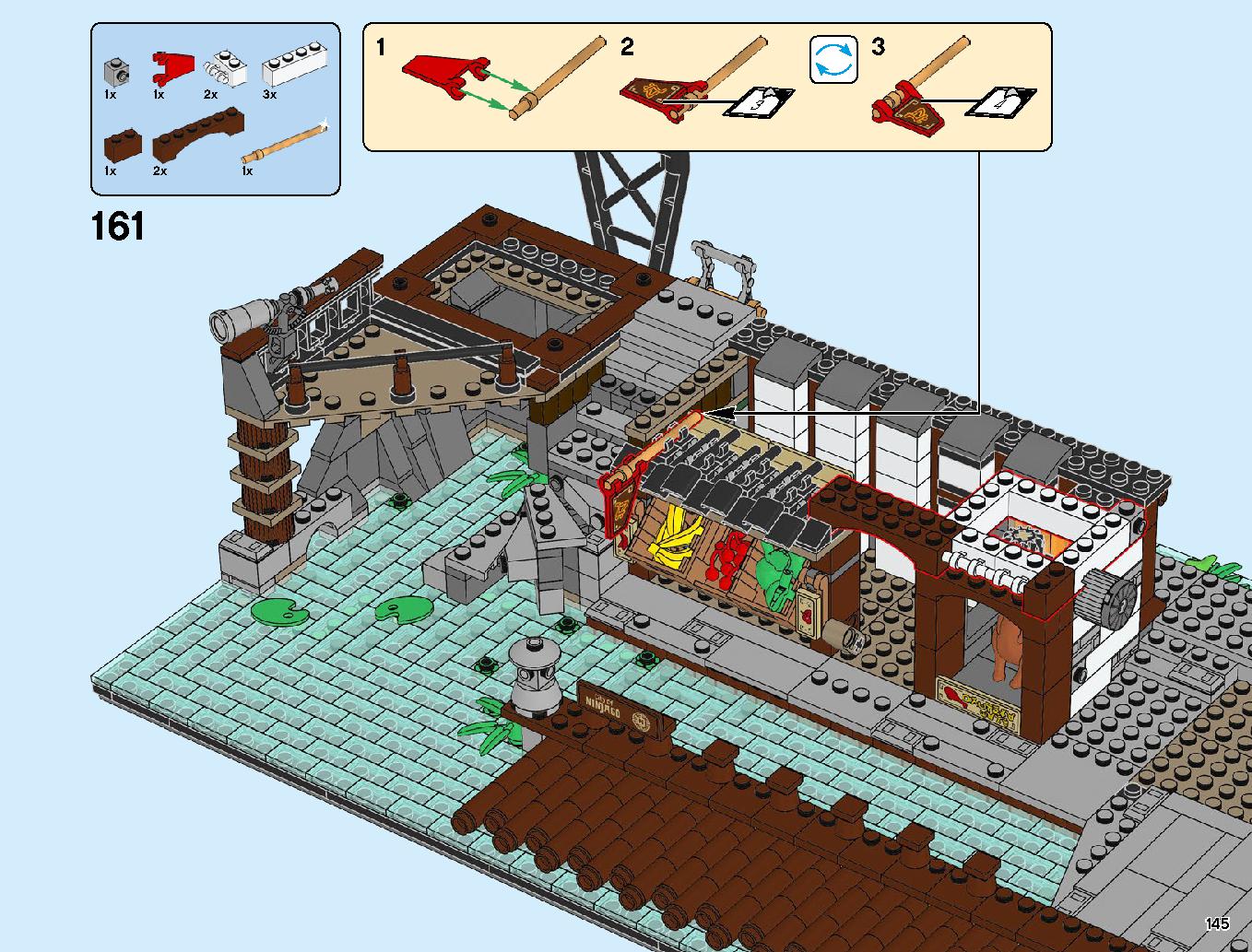 Ninjago City Docks 70657 LEGO information LEGO instructions 145 page