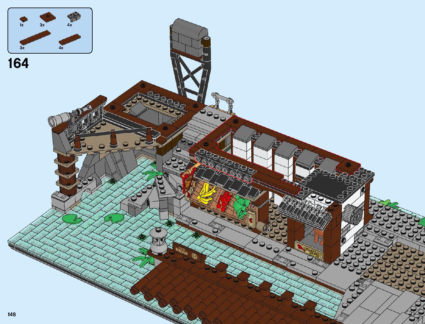 Ninjago City Docks 70657 LEGO information LEGO instructions 148 page
