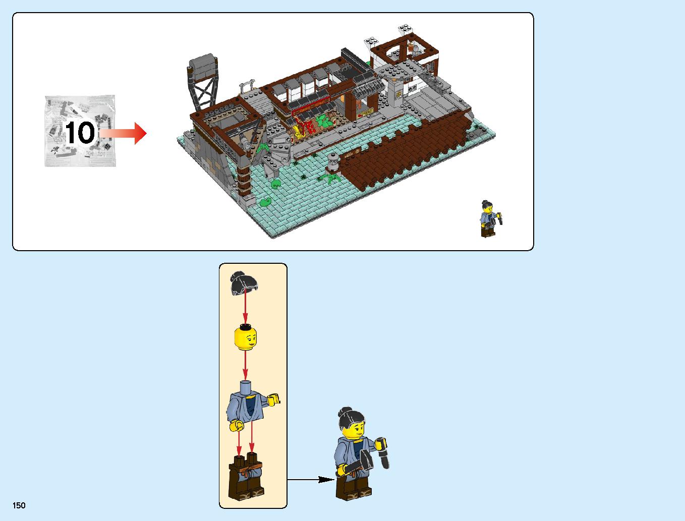 ニンジャゴーシティ・ポートパーク 70657 レゴの商品情報 レゴの説明書・組立方法 150 page