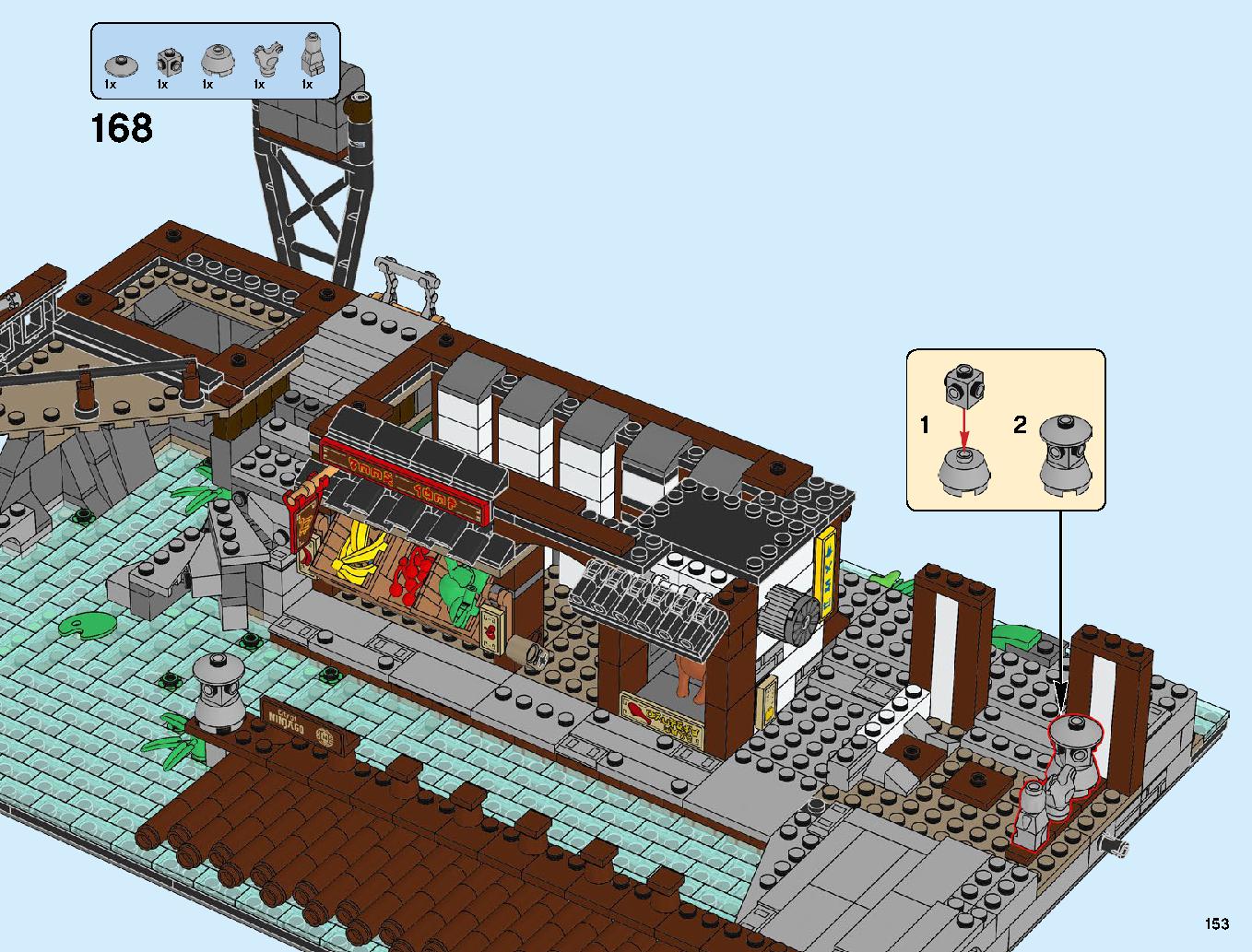 Ninjago City Docks 70657 LEGO information LEGO instructions 153 page