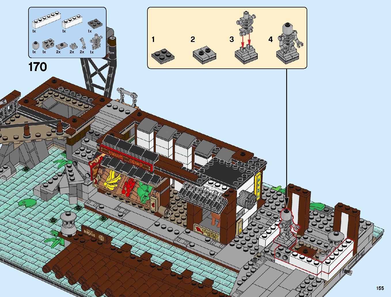 Ninjago City Docks 70657 LEGO information LEGO instructions 155 page