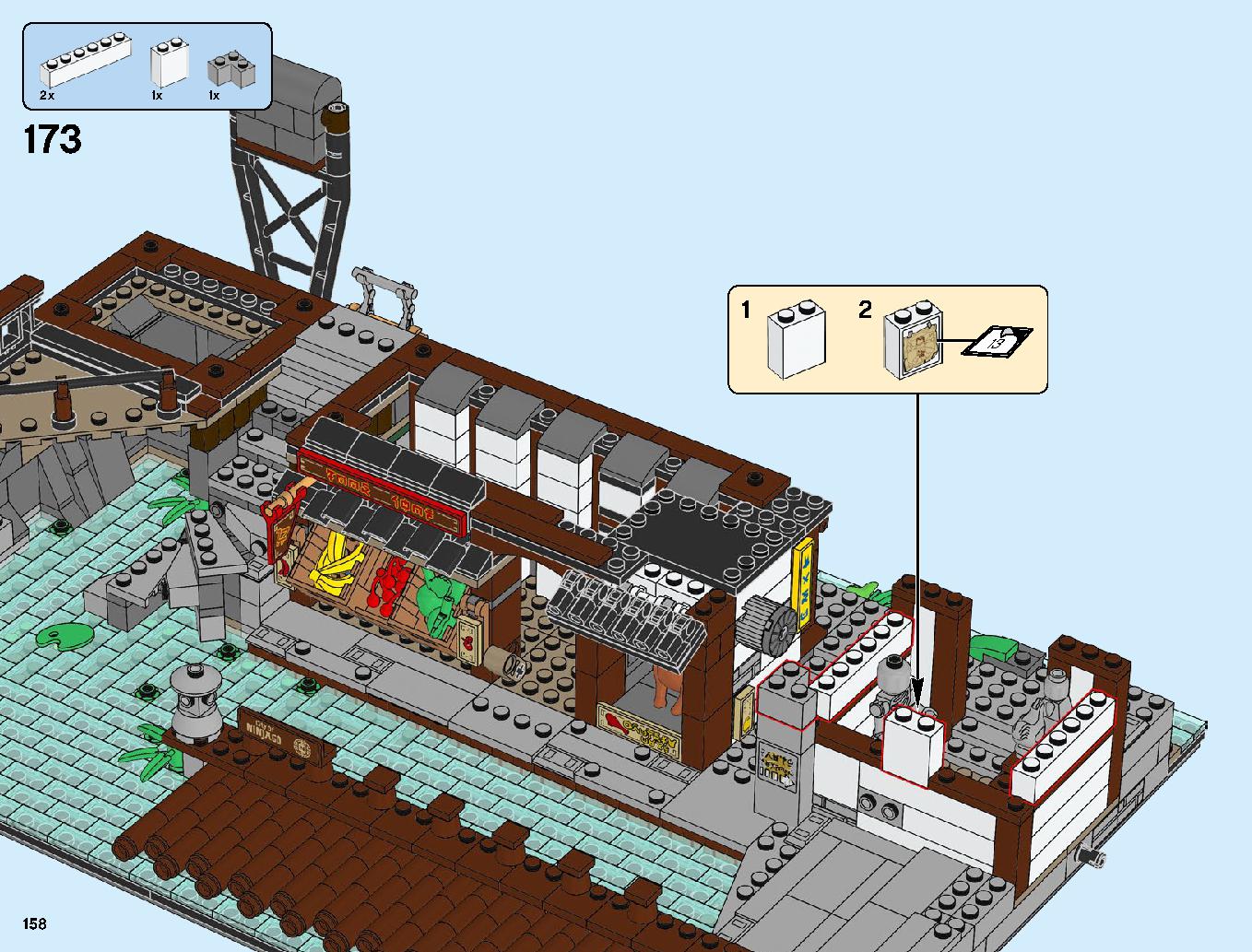 Ninjago City Docks 70657 LEGO information LEGO instructions 158 page