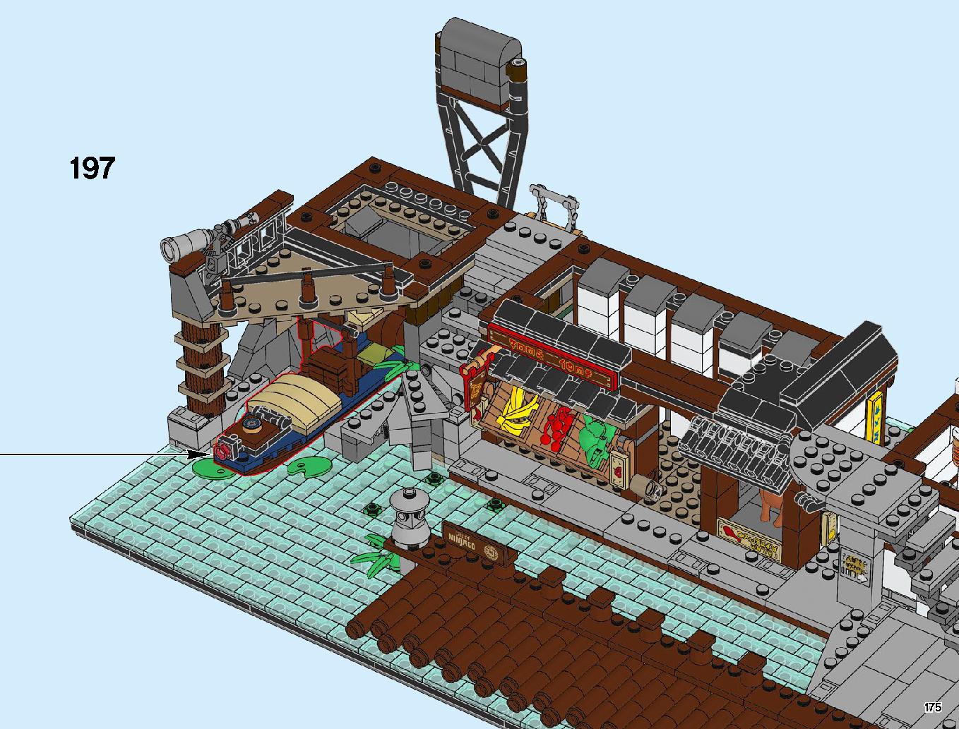 Ninjago City Docks 70657 LEGO information LEGO instructions 175 page
