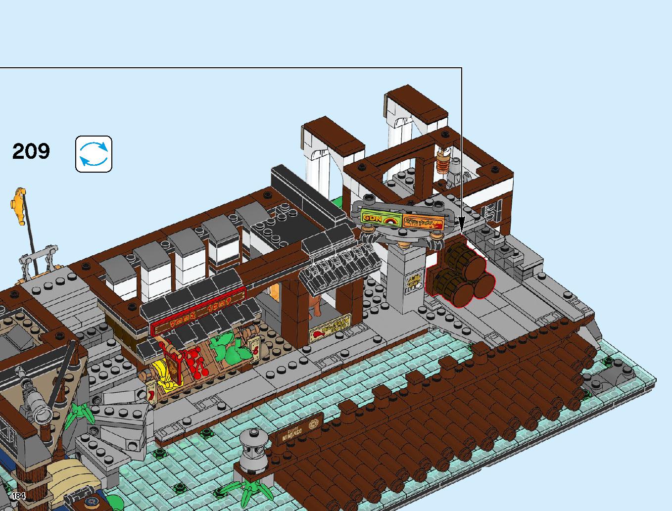 Ninjago City Docks 70657 LEGO information LEGO instructions 184 page