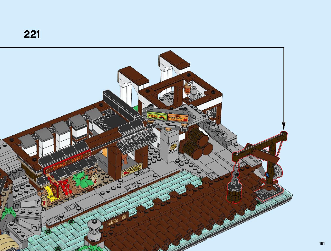 Ninjago City Docks 70657 LEGO information LEGO instructions 191 page