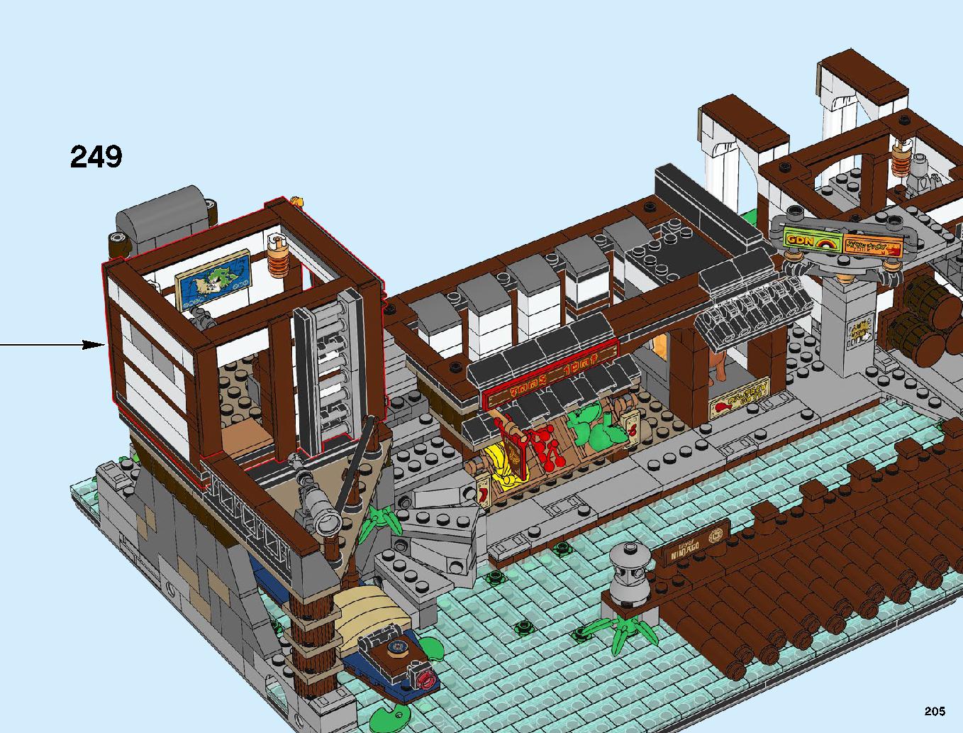 Ninjago City Docks 70657 LEGO information LEGO instructions 205 page