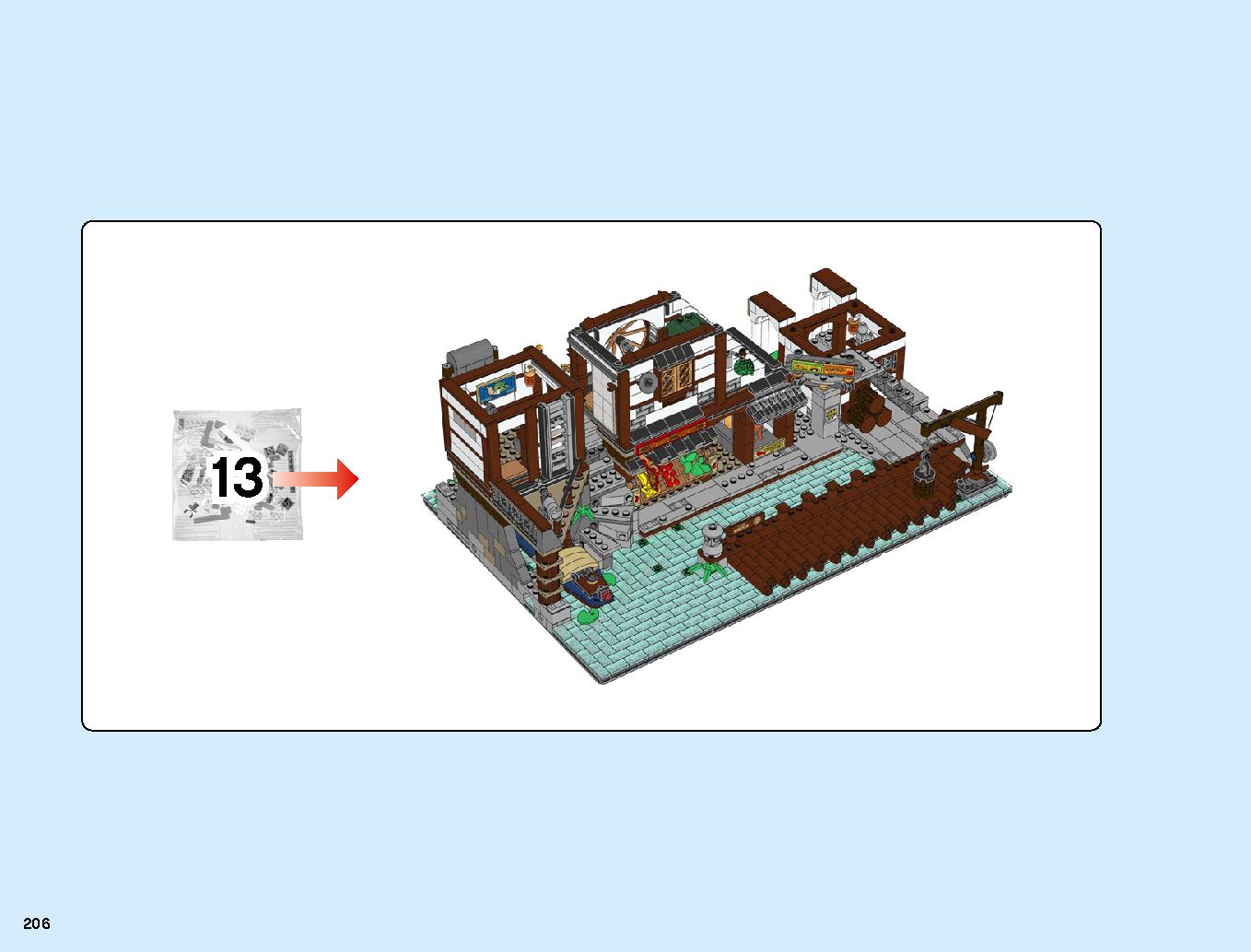 ニンジャゴーシティ・ポートパーク 70657 レゴの商品情報 レゴの説明書・組立方法 206 page
