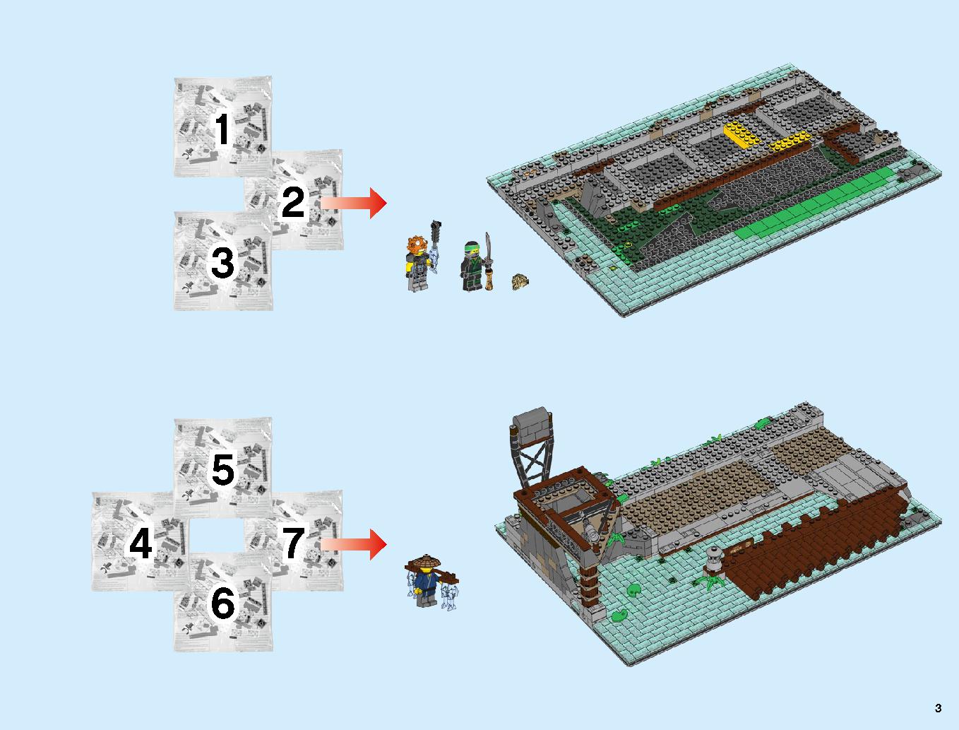 ニンジャゴーシティ・ポートパーク 70657 レゴの商品情報 レゴの説明書・組立方法 3 page