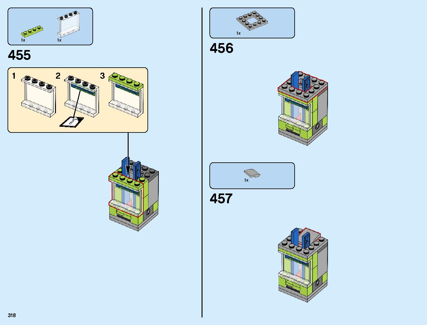 ニンジャゴーシティ・ポートパーク 70657 レゴの商品情報 レゴの説明書・組立方法 318 page