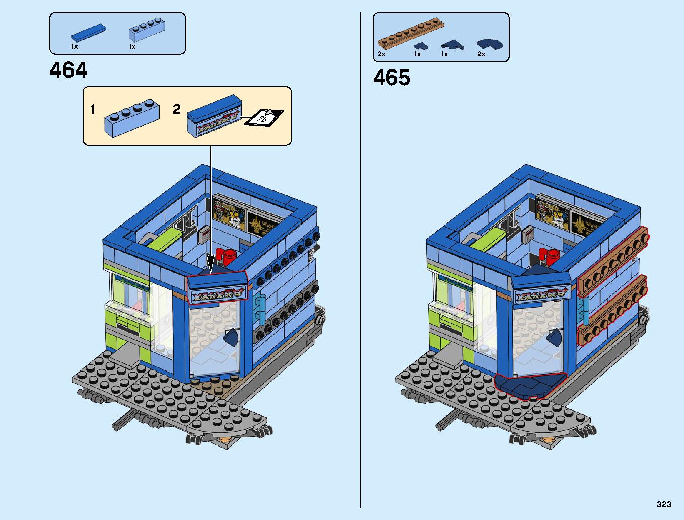 ニンジャゴーシティ・ポートパーク 70657 レゴの商品情報 レゴの説明書・組立方法 323 page