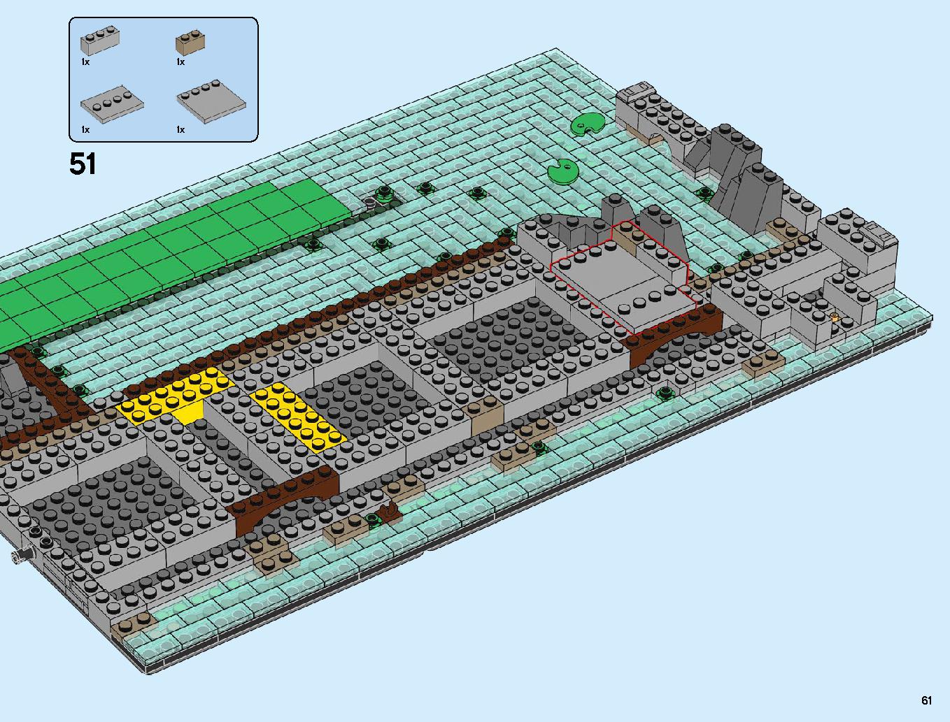 ニンジャゴーシティ・ポートパーク 70657 レゴの商品情報 レゴの説明書・組立方法 61 page