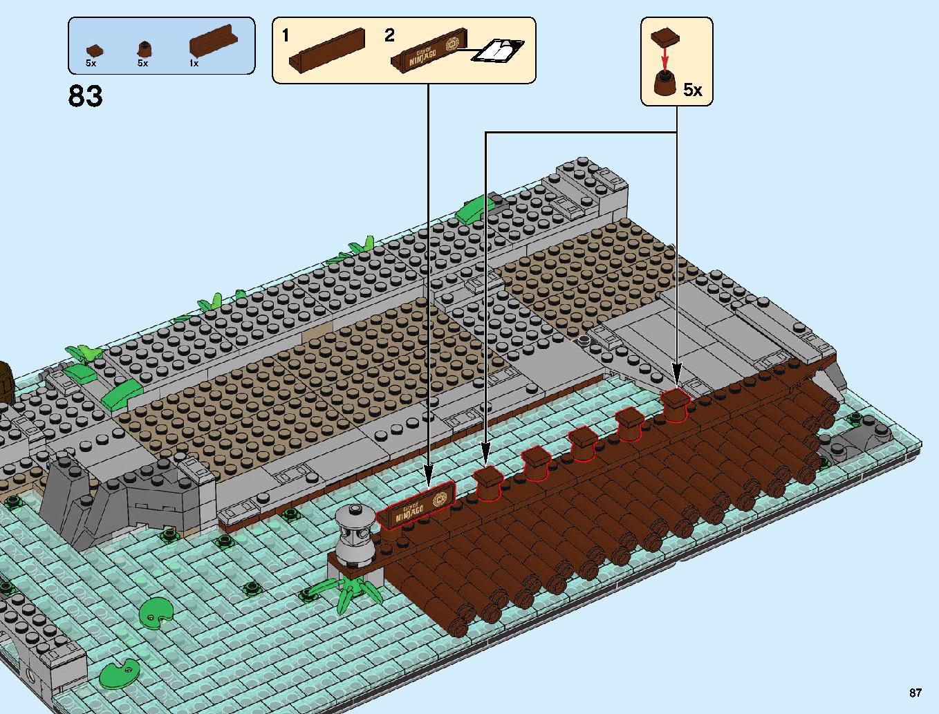 Ninjago City Docks 70657 LEGO information LEGO instructions 87 page