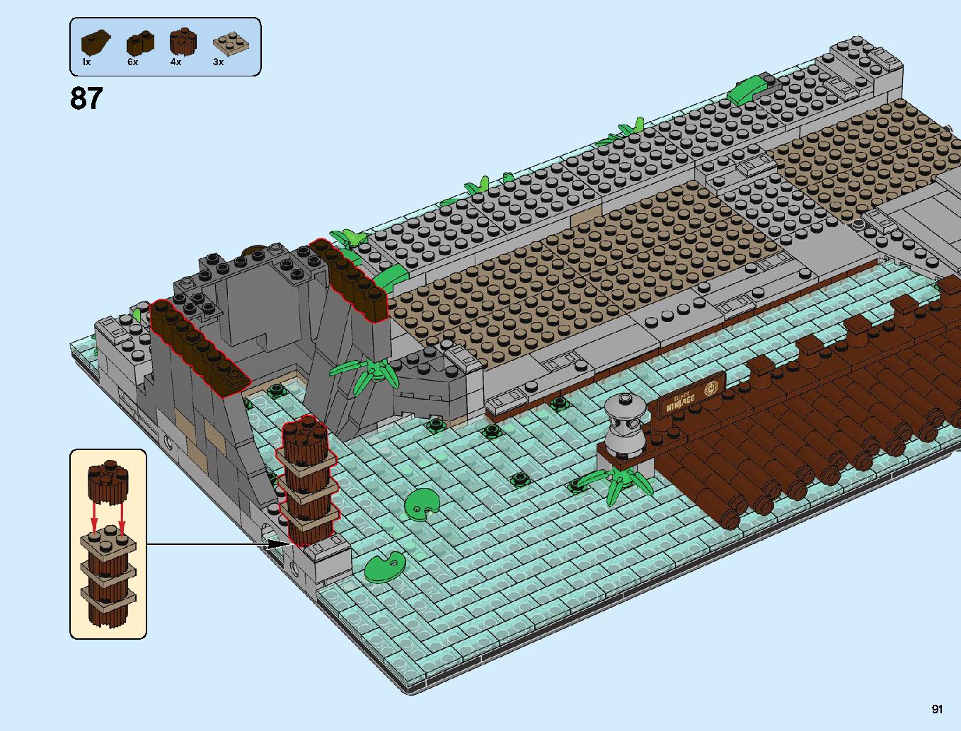 Ninjago City Docks 70657 LEGO information LEGO instructions 91 page
