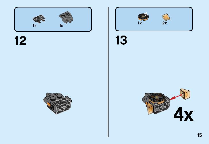 Spinjitzu Cole 70662 LEGO information LEGO instructions 15 page