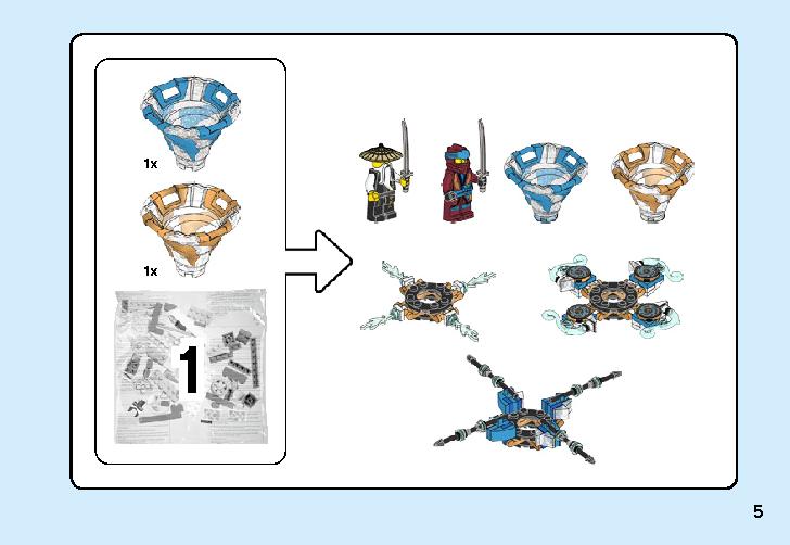 Spinjitzu Nya & Wu 70663 LEGO information LEGO instructions 5 page