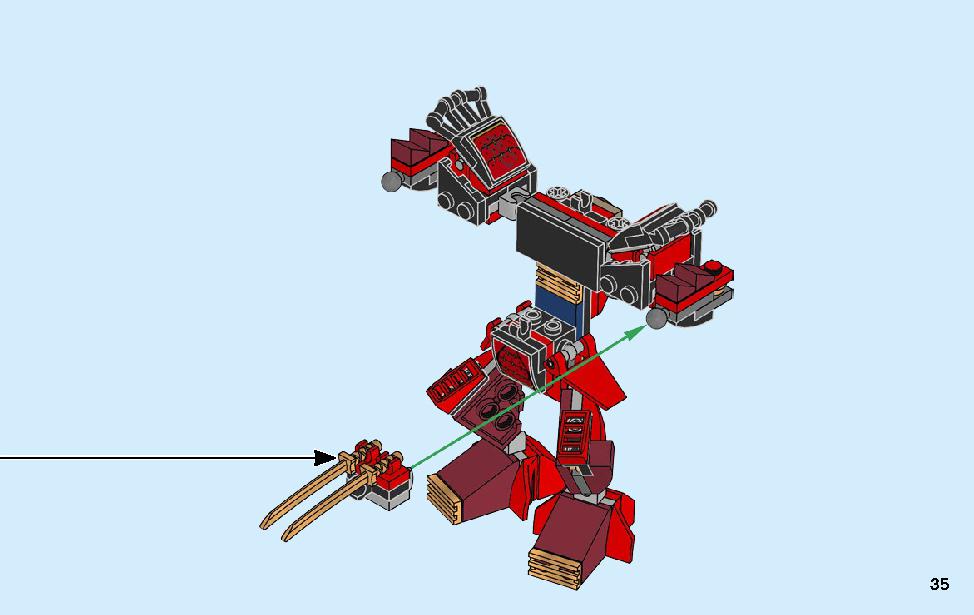 The Samurai Mech 70665 LEGO information LEGO instructions 35 page