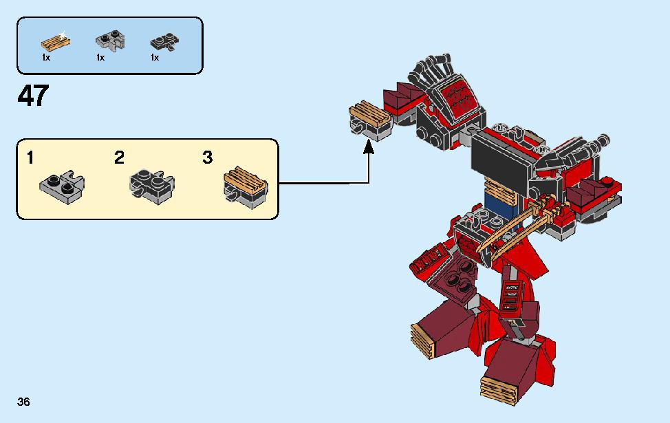 The Samurai Mech 70665 LEGO information LEGO instructions 36 page